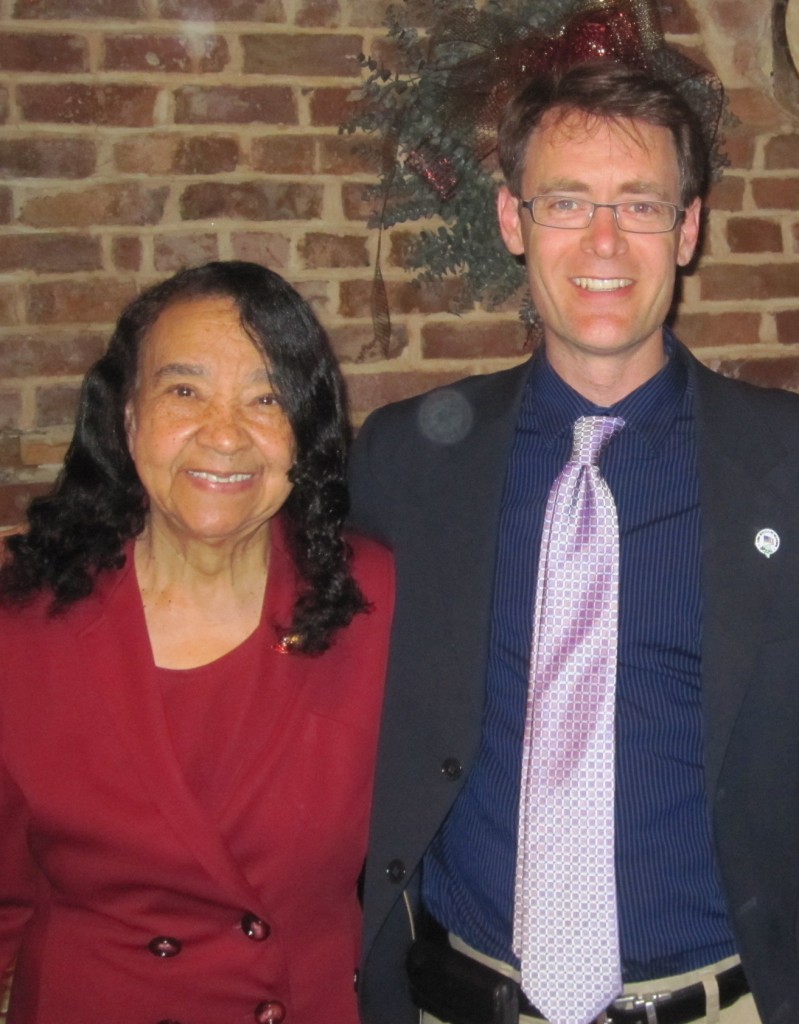 With Frances Pratt, President of the Nyack Chapter of the NAACP